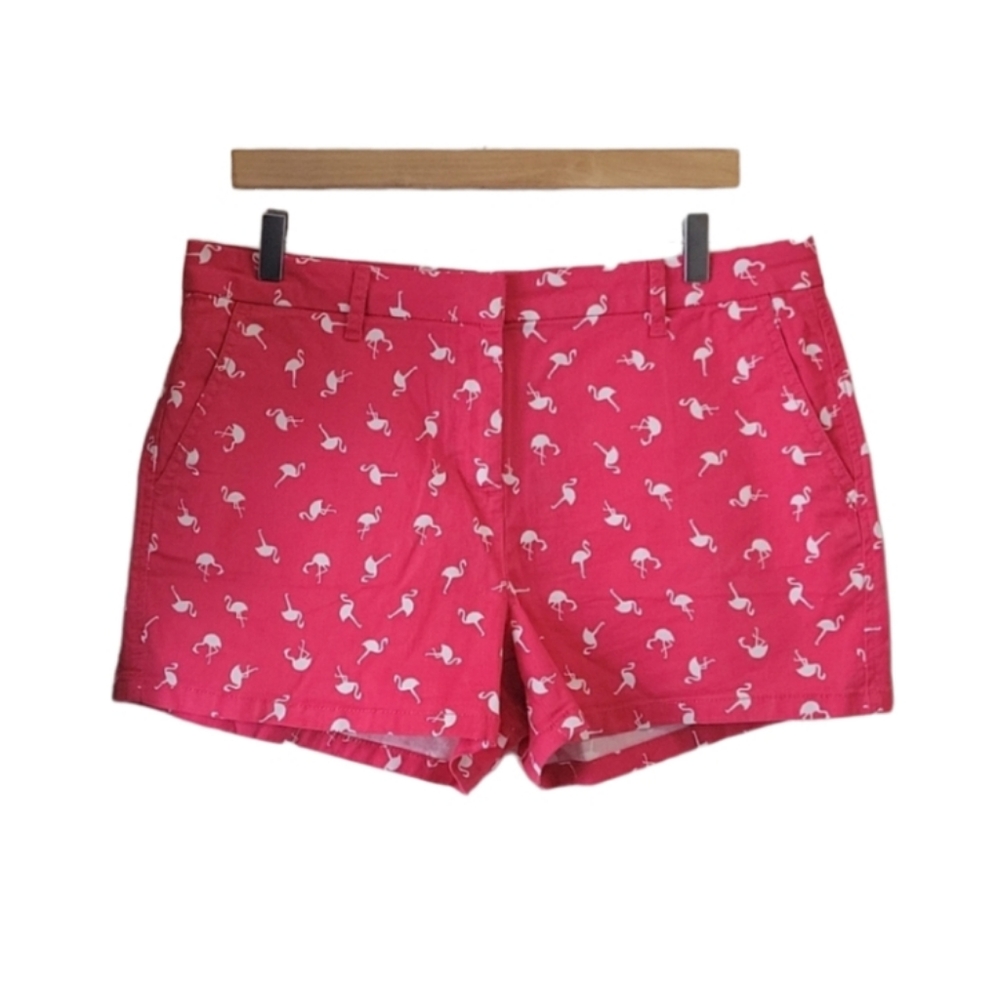 Elle pink shorts with white flamingoswomen's shorts size 10